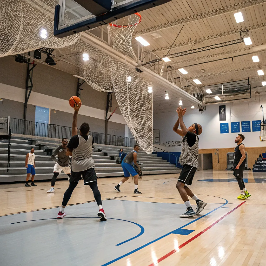 Basketball training session